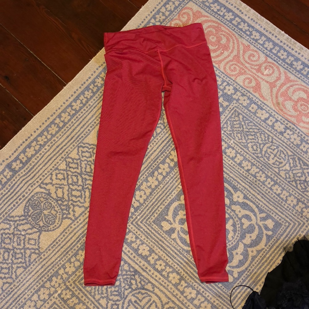 Pink athletic leggings
